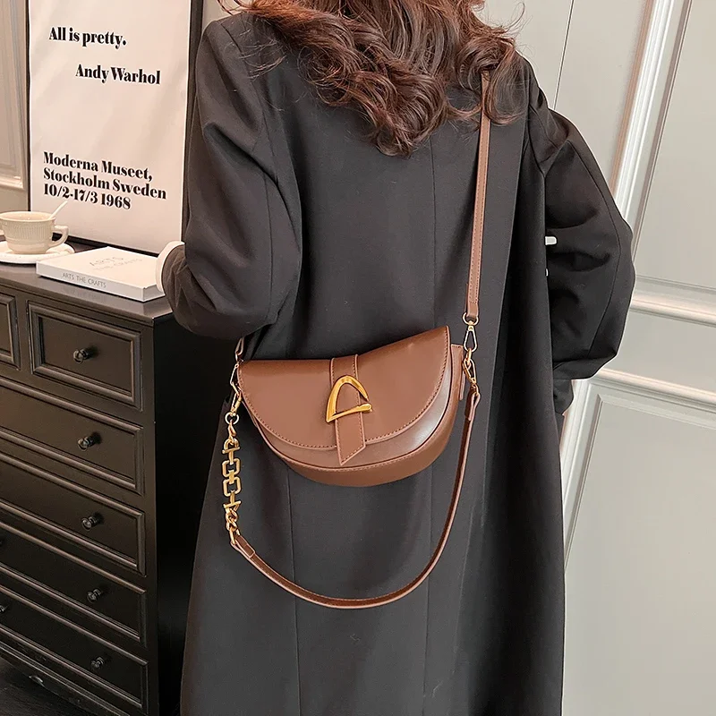 LEFTSIDE Fashion Women Small Handbags and Purses 2023 Winter Luxury Pu Leather Crossbody Bags 2023 Trend Shoulder Bags