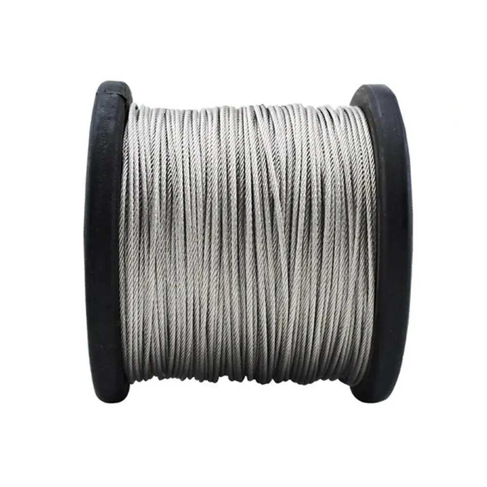 A2(304) Stainless Steel 7x19 Strand 1mm-20mm Core Wire Ropes Lifting Metal Cable