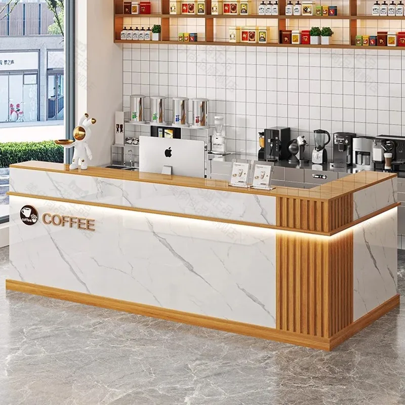 عرض أوروبي مكتب الاستقبال مكافحة فندق الجمال الحديثة فريدة من نوعها مكاتب الاستقبال واضحة صالون Escritorio أثاث موفر للمساحة #2