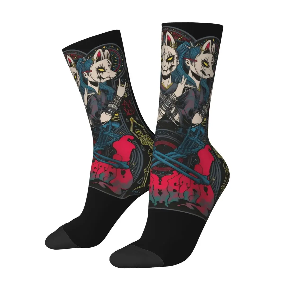 Babymetal Tour Rock Metal Band Gift Dress Socks Merch for Women Non-slip Dress Socks