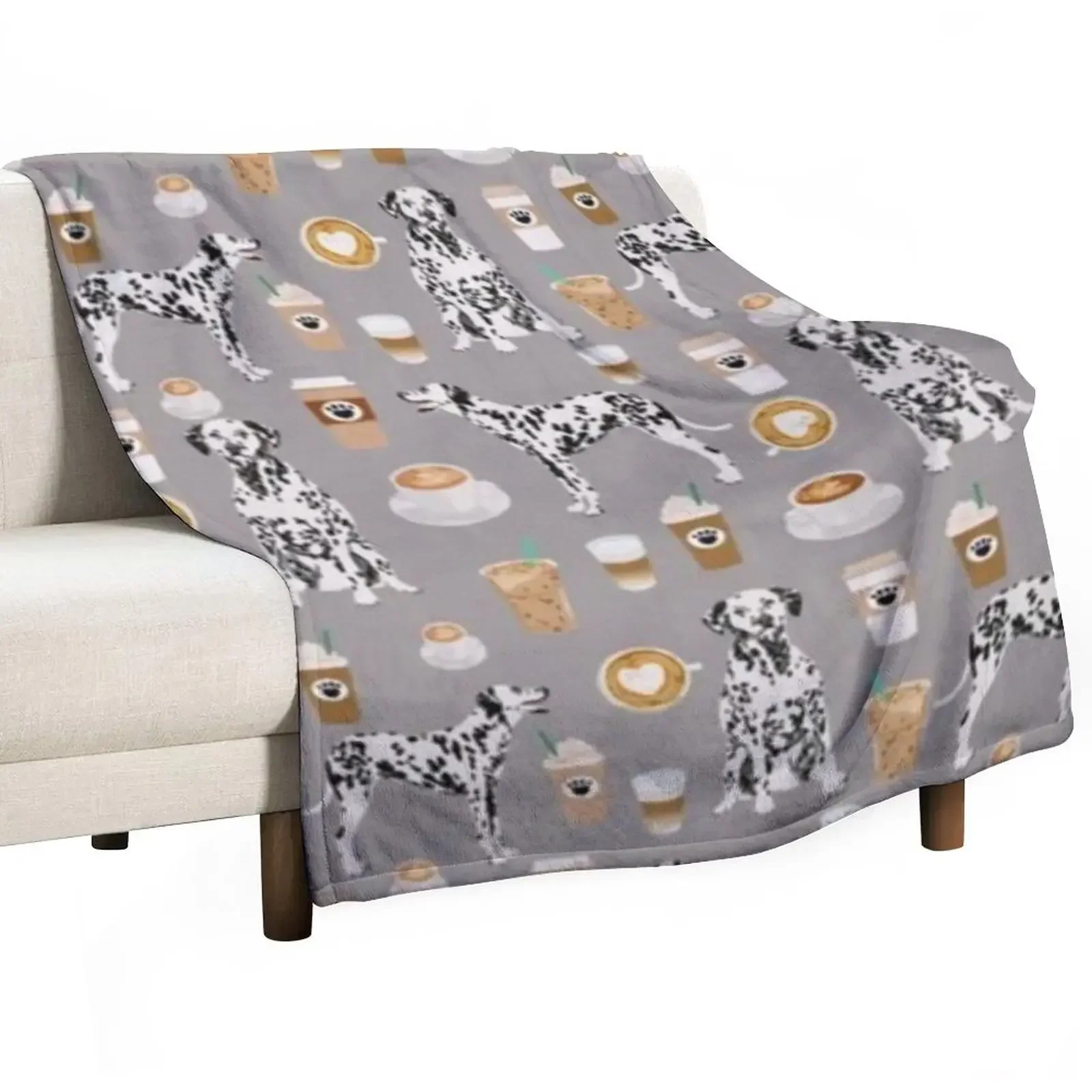 

DALMATIAN Throw Blanket Designers Soft Plaid Blankets