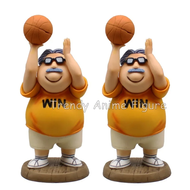 Anime SLAM DUNK Mitsuyoshi Anzai Action Figurine PVC Collection Room Decorations 12cm ZX Anzai Coach Figurine Model Toys Gifts