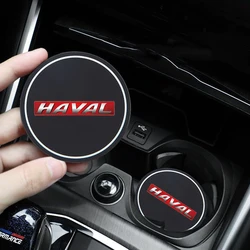 2Pcs Car Coaster Water Cup Bottle Holder Anti-slip Pad Mat Silica Gel For Haval H1 H2 H3 H5 H7 H9 H6 3e 2e Gen M6