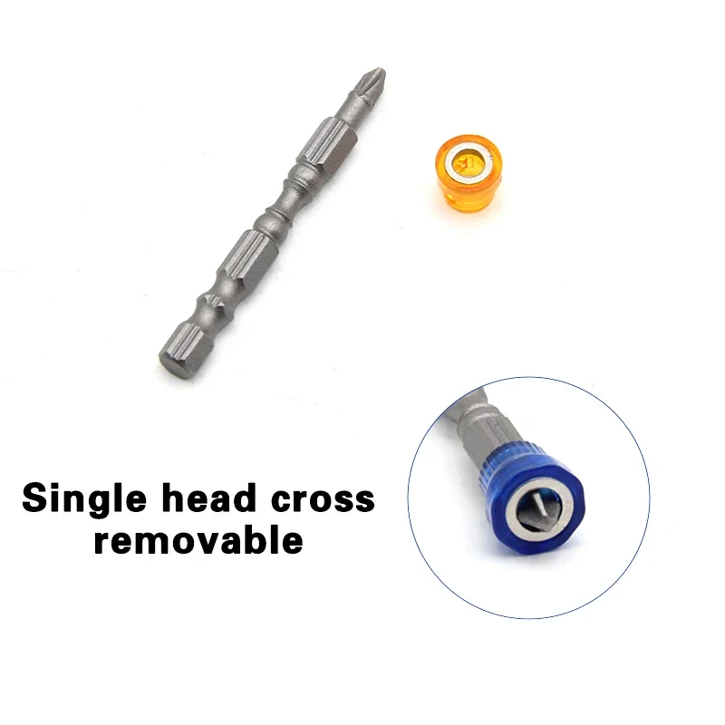 5Pcs/Set Magnetic Screwdriver Bit Head Mult Color Hex Phillips Cross Driver Electric Drill Power Shank Durable Tools Accessory