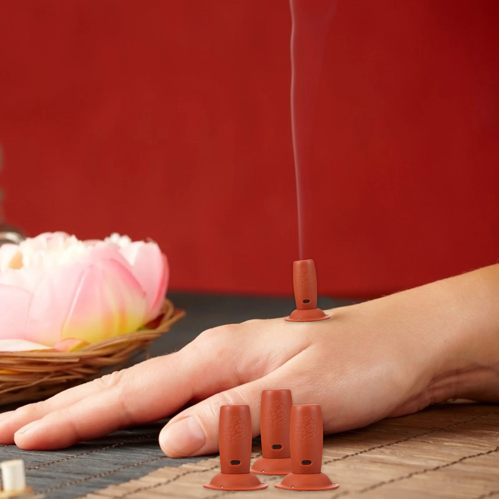 

1 set Moxibustion Box Plastic Burner Holder Portable Body Massage Tool Heat Retention Acupoints Therapy Moxibustion Supplies