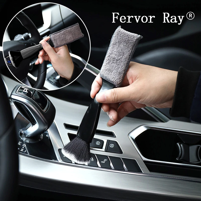 Car Vent Cleaning Soft Brush Car Interior Cleaning Tool For Toyota TRD GR Sport Scion RAV4 Avensis Auris Camry Yaris Levin Reiz