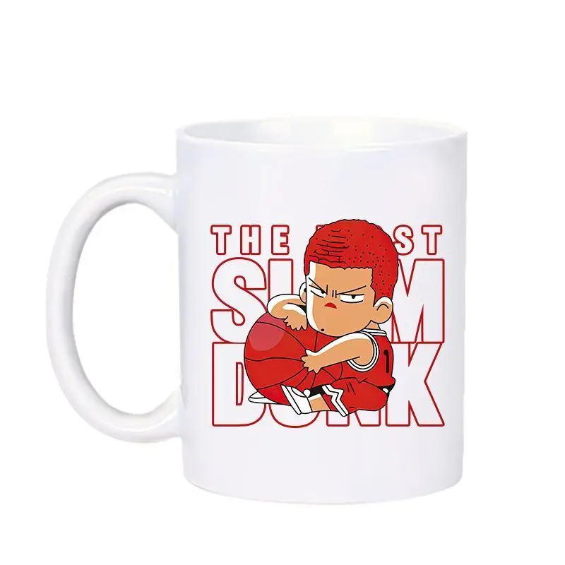 Slam Dunk Cartoon Peripheral Sakuragi Hanamichi Rukawa Kaede Mitsui Hisashi Mug Ceramic Cute Cup Anime Coffee Cup Gift Wholesale