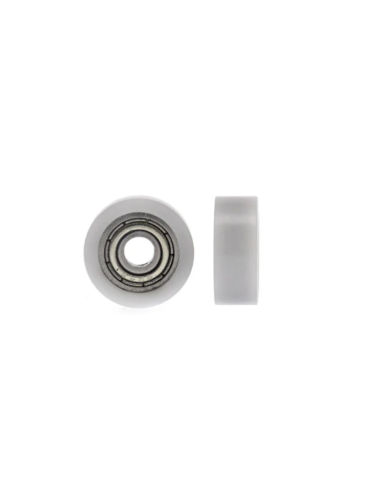 1Pc 4x15x6mm bearing polyoxymethylene   flat small wheel rolling wheel engineering plastic pulley guide wheel