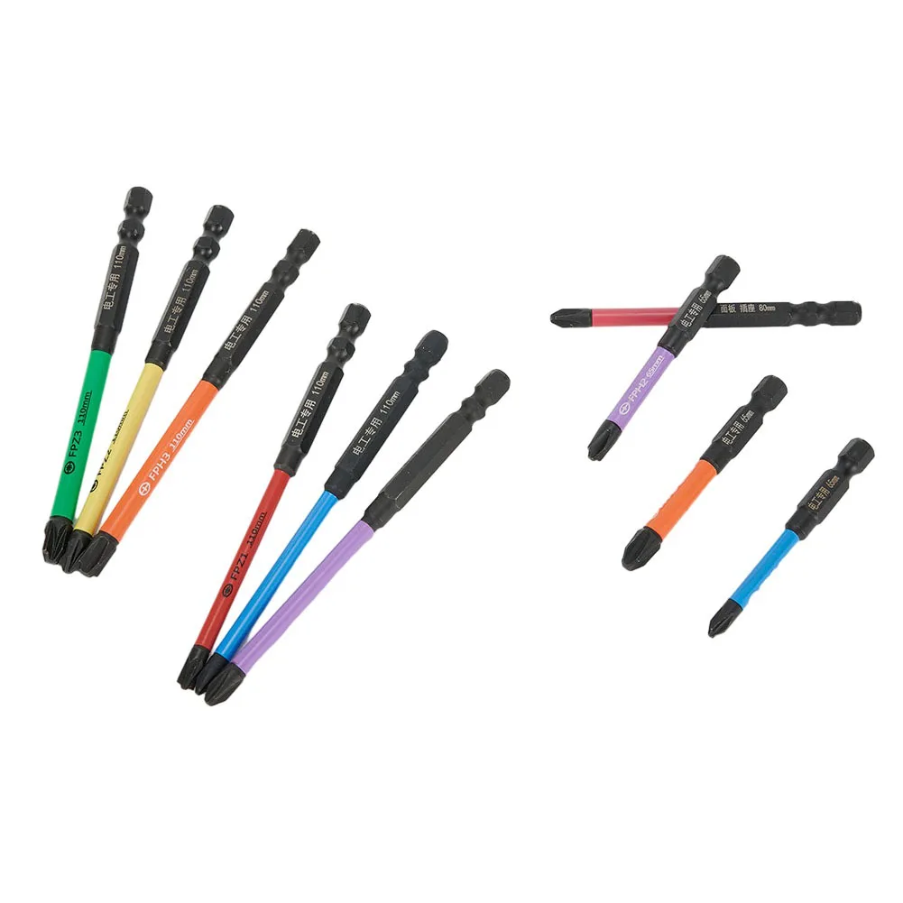 Hot Sale PZ Screwdriver Bit Cross Screwdriver 65mm 110mm Color Differentiation FPH1 FPH2 FPH3 With Magnetism Work More Easily