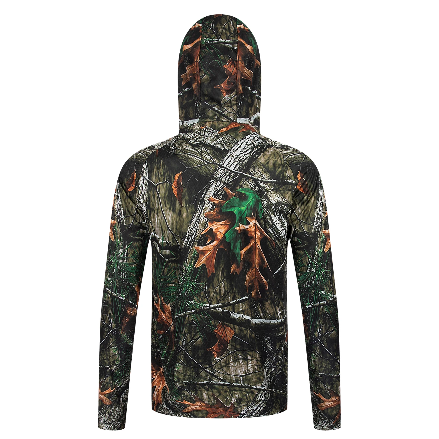 Fishing Hoodie for Men Lightweight Breathable Moisture Wicking Long Sleeve Sun Protection Shirt for Outdoor Sports and Angling