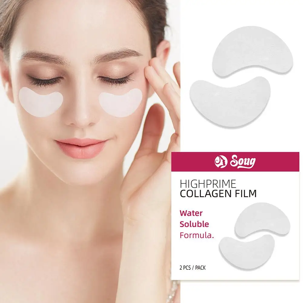 Collagen Soluble Film Anti Aging Remove Dark Circles Firming Eye Lift Care Fade Moisturizing Eye Mask Skin Wrinkles K3W3