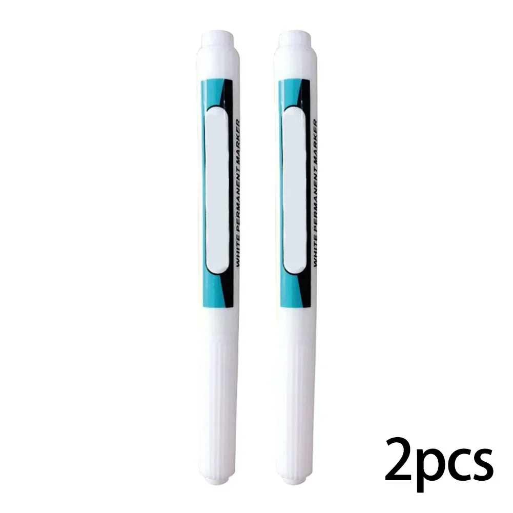 2PCS Waterproof White Paint Pen Water-based Ink Marker Pen Marking Tools Painting Tools DIY Tools For DIY Gift Card Photo Albums