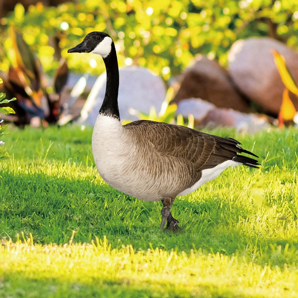 

2 Pcs Duck Decoration Card Insert Lawn Sign Outdoor Ornaments Stakes Animal Statue Yard Decorations