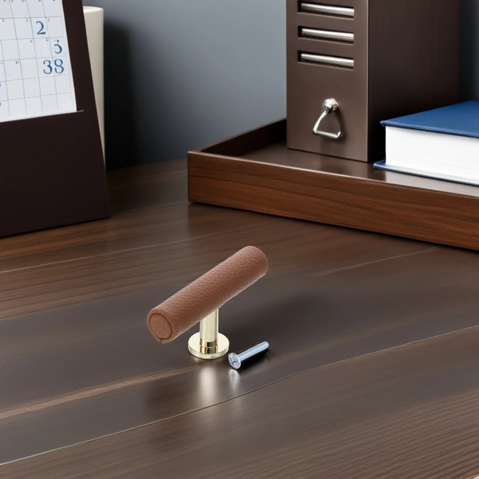 

Modern PU T Bar Pulls 2.28 Inch Drawer Handle Pulls Kitchen Cupboard Furniture Hardware Closet Door Decorative Replacement