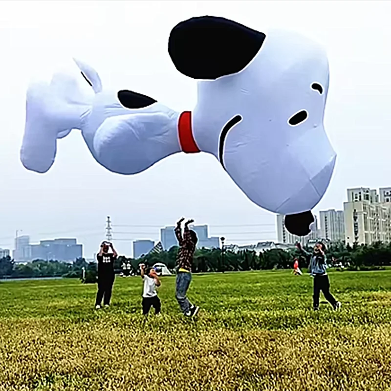 Large 7m dog soft kite multi-color fabric splicing skate pendant kite giant outdoor games riesendrachen aufblasbare kites pipa