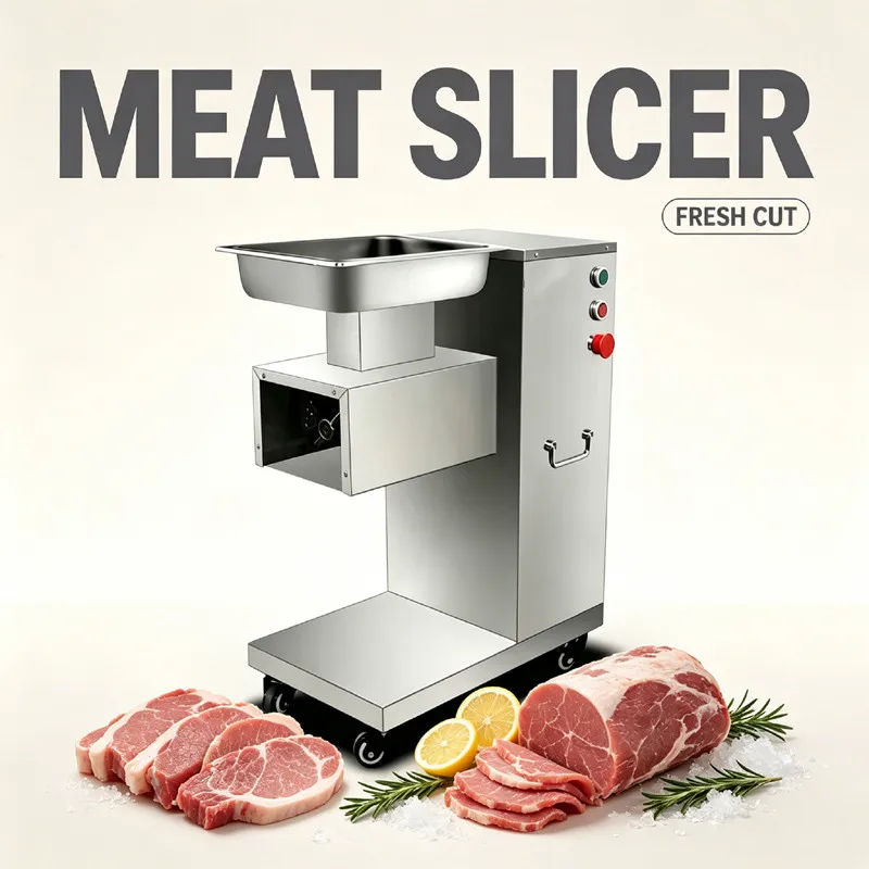 Electric Meat Cutting Machine Professional Stainless Steel Industrial Meat Slicer 220V 110V Desktop Meat Cutter Slicer