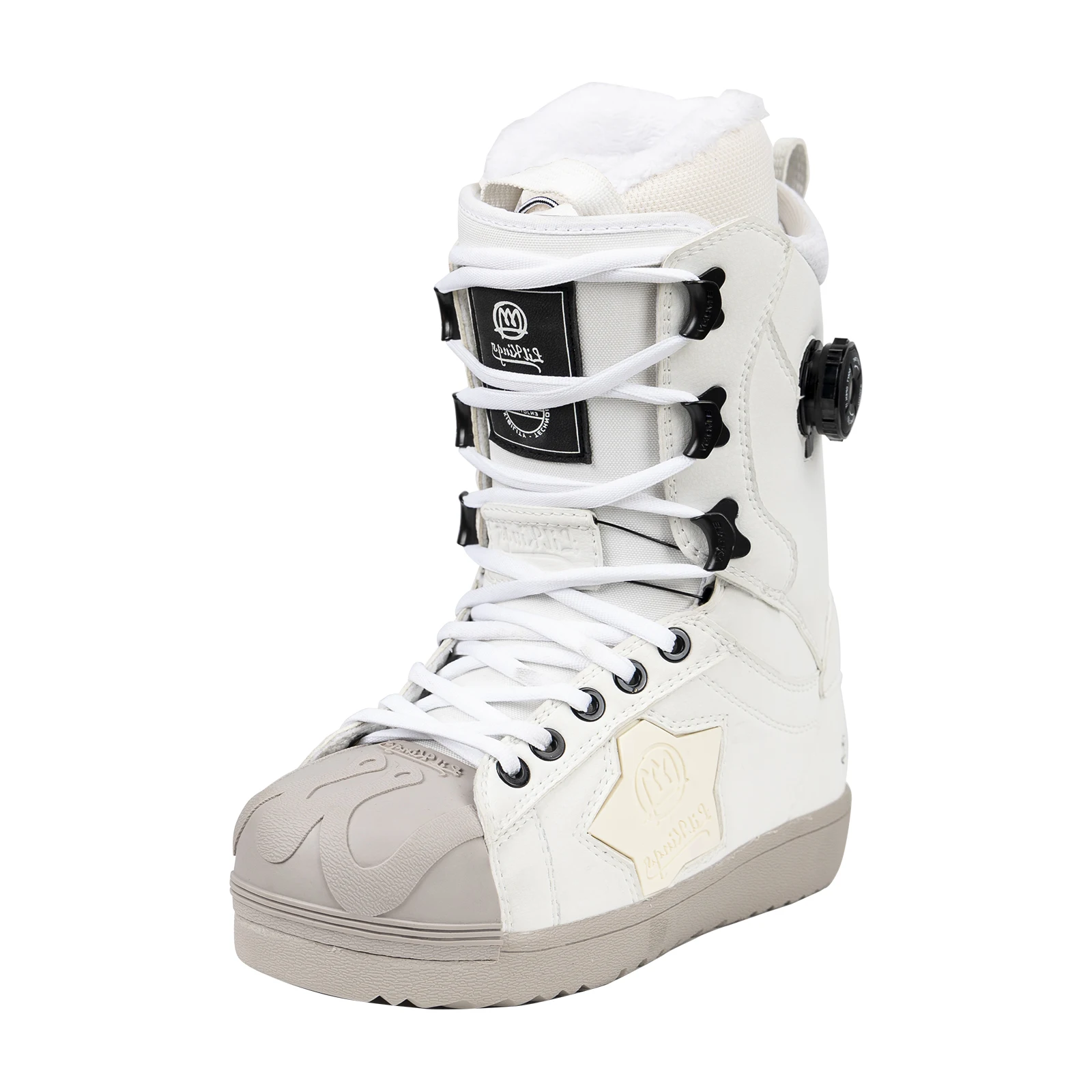 أحذية التزلج على الجليد LILKINGS Wishing Star بإبزيم جانبي ورباط سريع وبطانة حرارية للرجال والنساء مقاسات 36-45 #6