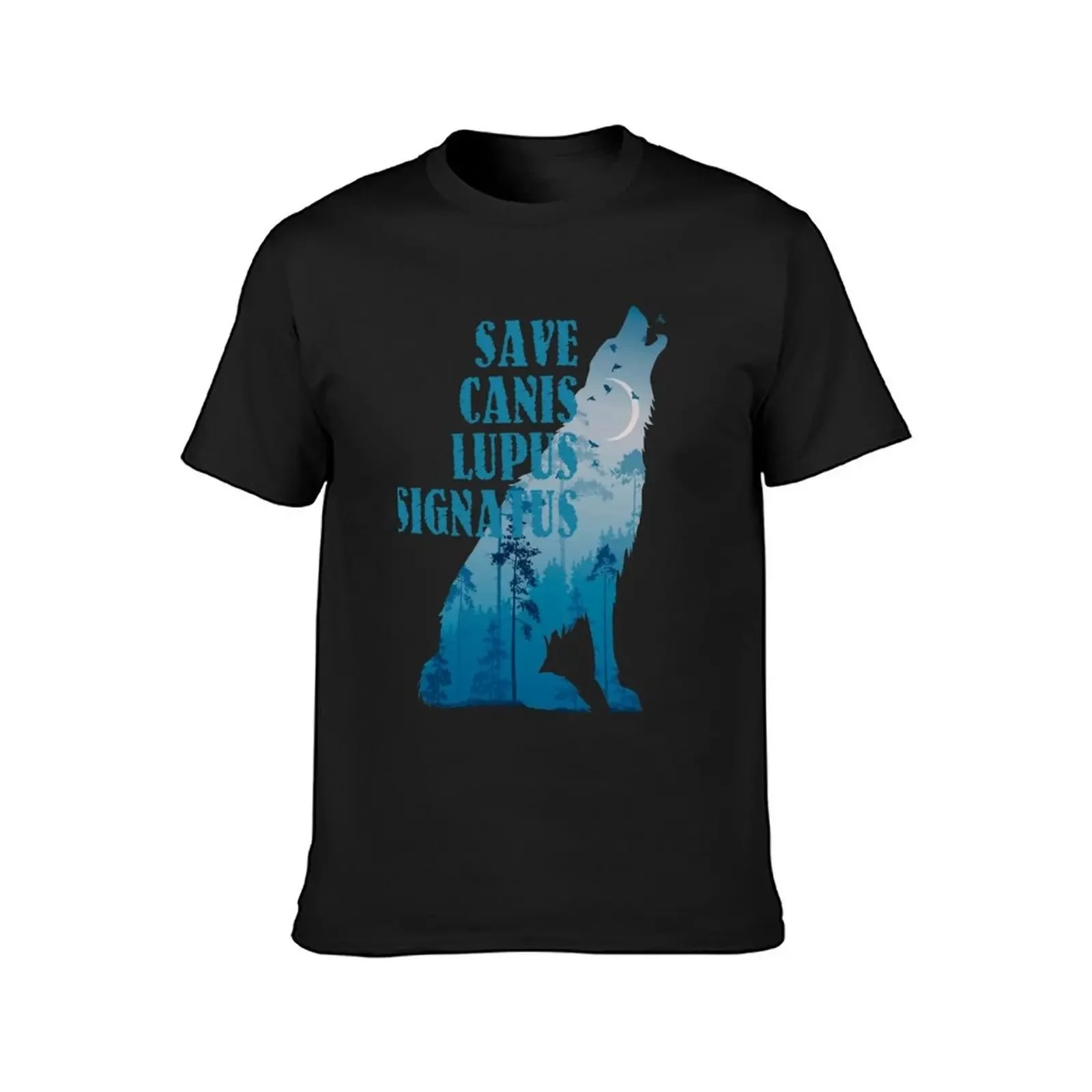 Save the wolf. T-Shirt oversized cheap stuff customs design your own man clothes luxury clothes men