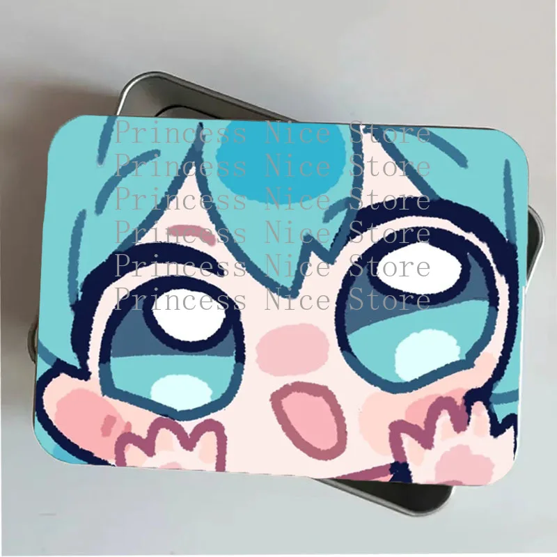 Pudełko na naklejki Hatsune Miku Mini Kawaii Wzór Studencki Organizator na Biżuterię Codzienne Podróże Rekwizyty Cosplay Apteczka Prezent na Festiwal