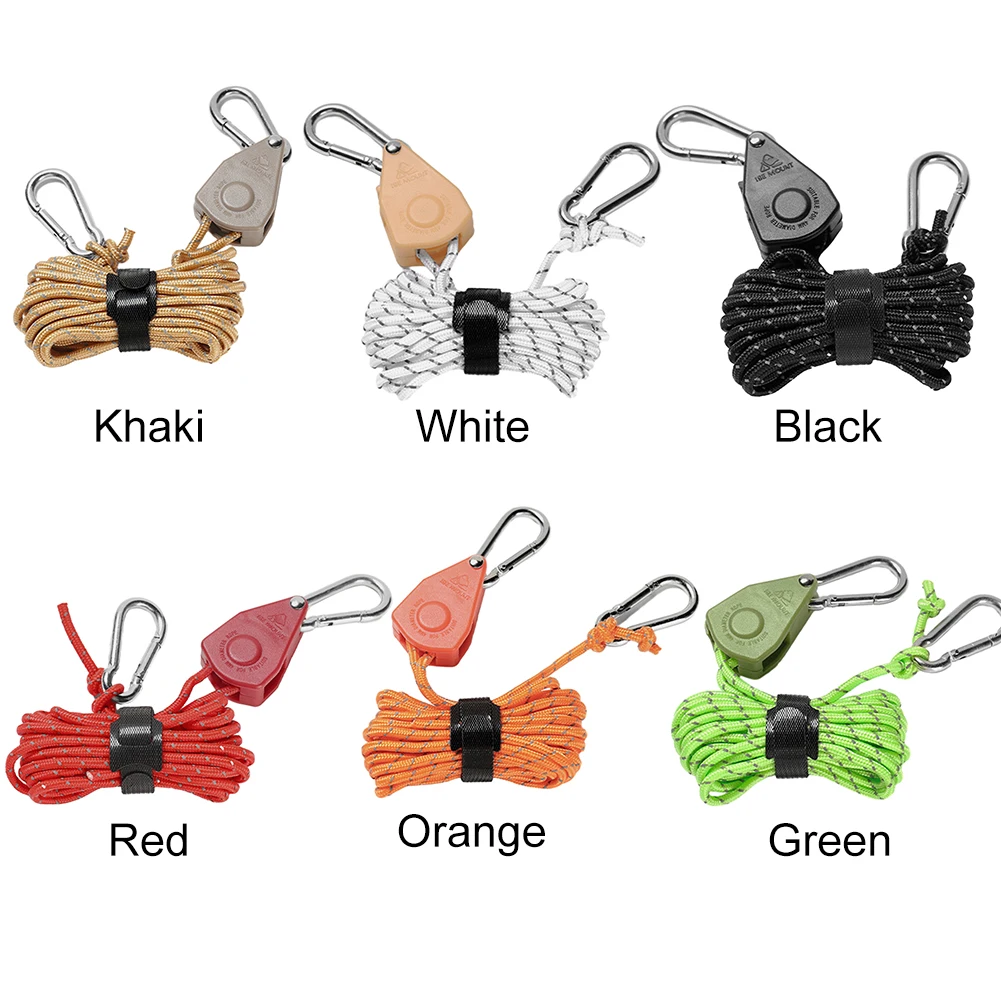 المظلة شماعات حبل قابل للتعديل المظلة النايلون الحبل يندبروف 4 مللي متر غي خطوط عاكسة لخيمة الغسيل أرجوحة #2