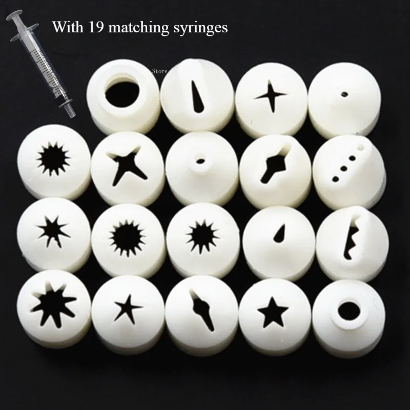21 Piece/set Mini Ultra Light Clay Cake Decorating Nozzle DIY Polymer Clay Sculpture Model Simulation Cake Decorating Accessorie