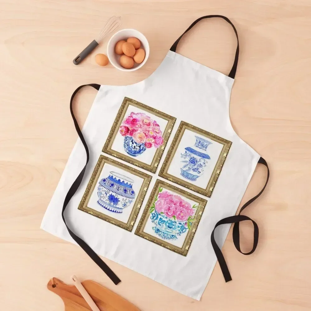 

Ginger jars Apron Kitchen Novel Kitchen Accessories Restaurant Kitchen Equipment japanese woman Women's Dresses Apron