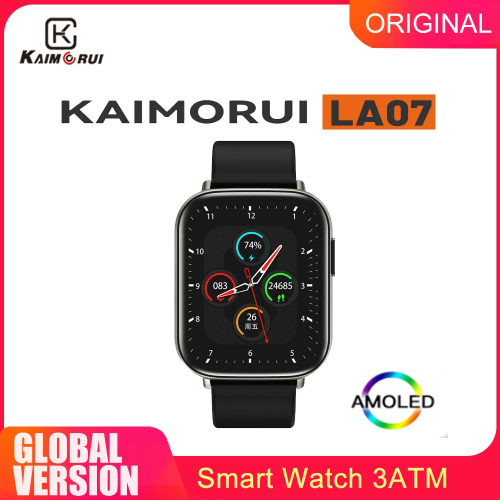 KAIMORUI LA07 2022 Smart Watch Men Women 3ATM Waterproof 1.65