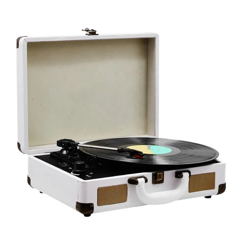 New High Quality Table Top Built-in Speakers Moving Magnet Cartridge  Blue tooth Turntable Player