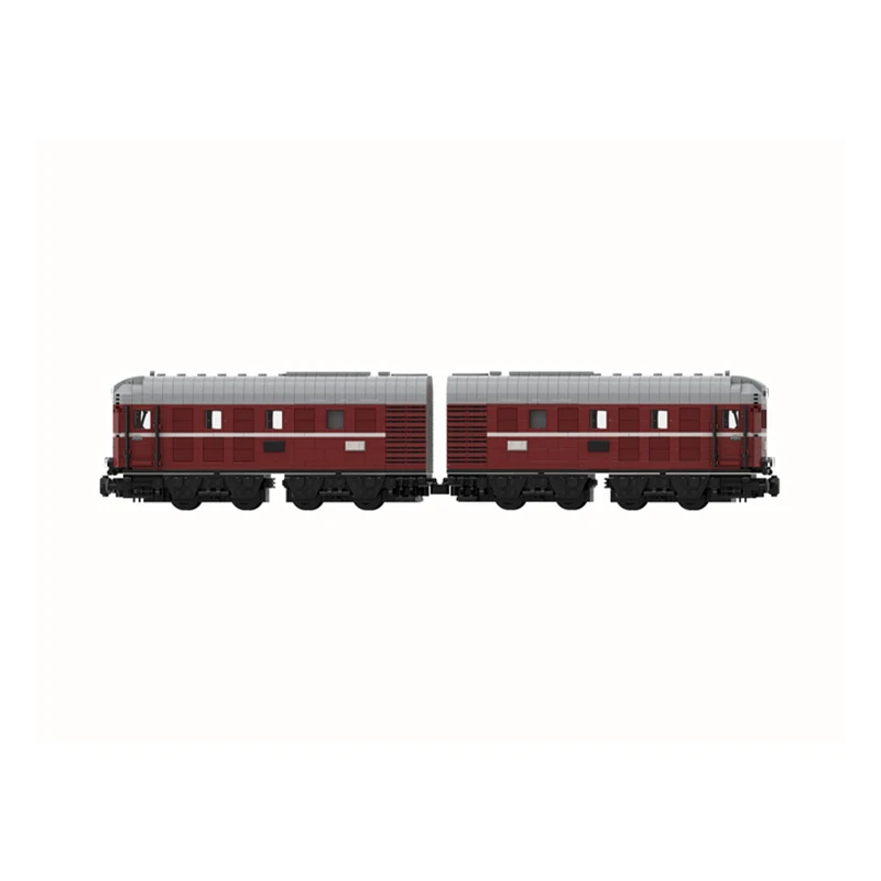 MOC City train Series Baureihe V188 Building Blocks modello mattoni fai da te giocattoli educativi per bambini regalo di natale