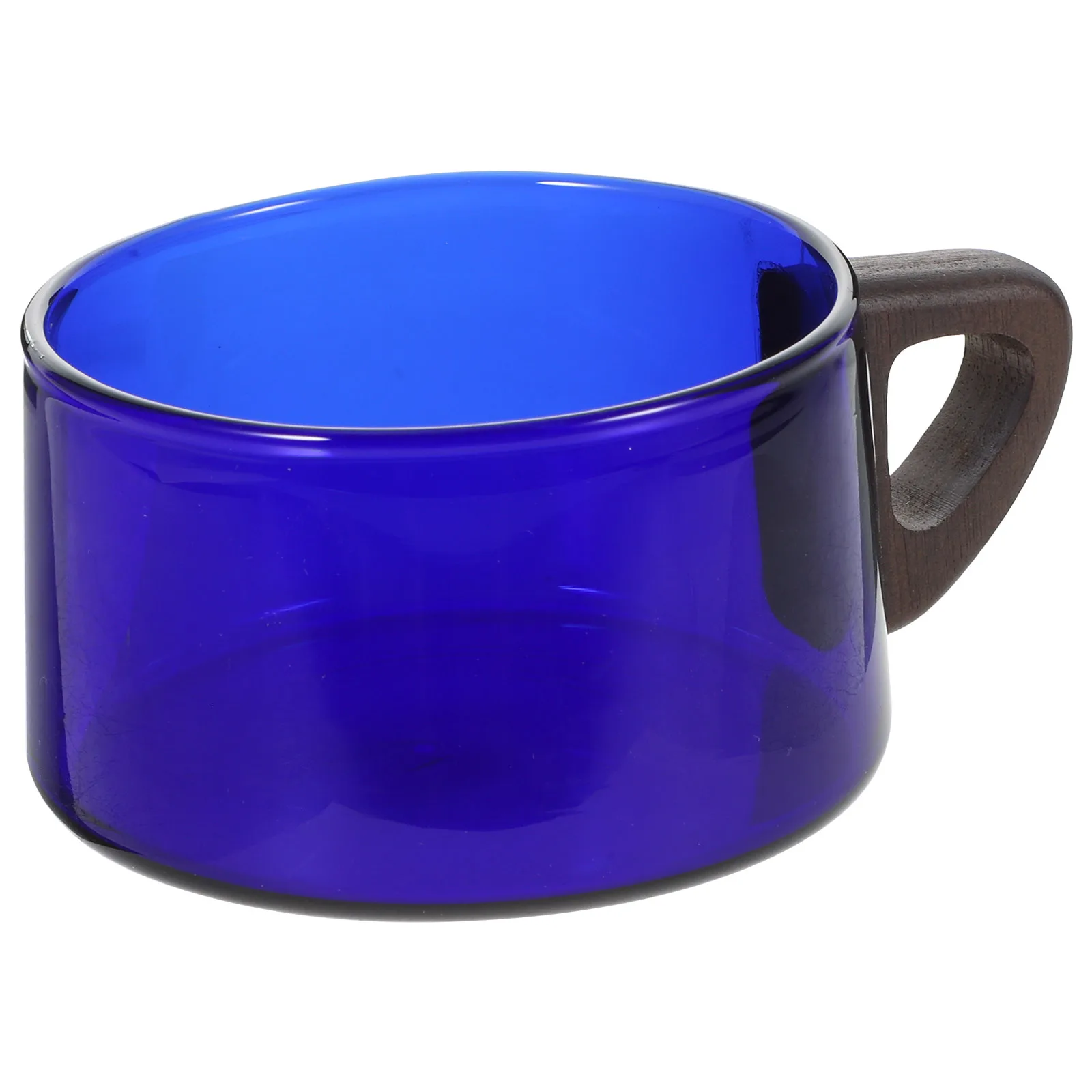 

Coffee Glass Mugs Cup Latte Milk Handle Design Drinkware for Home Office Kitchen Use Modern Clear Water Tea