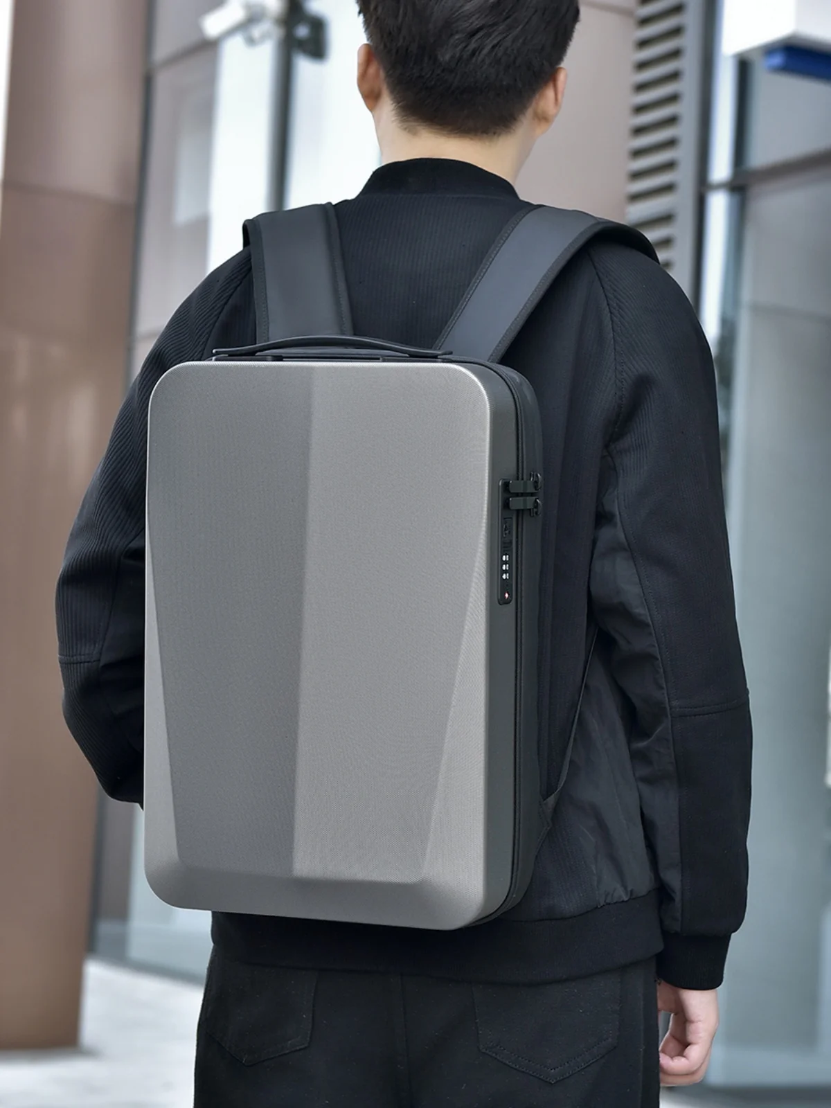 Gng Bapa espandibile per uomo Borsa più carina ad alta capacità Busin Travel Borsa a doppia spalla Funzione esterna Sle