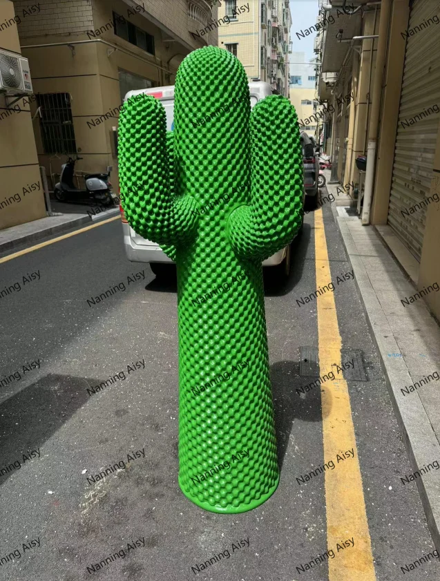 AISY Art nuovo Design artigianato in resina fatto a mano Indoor Outdoor decorazione puntelli statue di Cactus in fibra di vetro a grandezza naturale artificiale