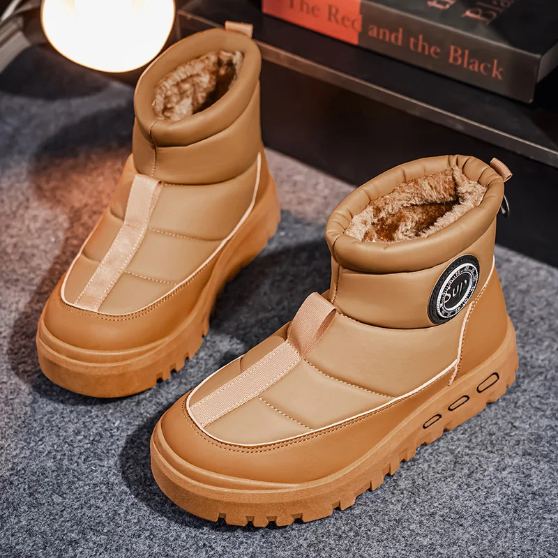 

Winter Non-Slip Snow Boots for Men Add Velvet Men's Sneakers Ankle Boots Soft and Comfortable Sports and Leisure Wear-resistant
