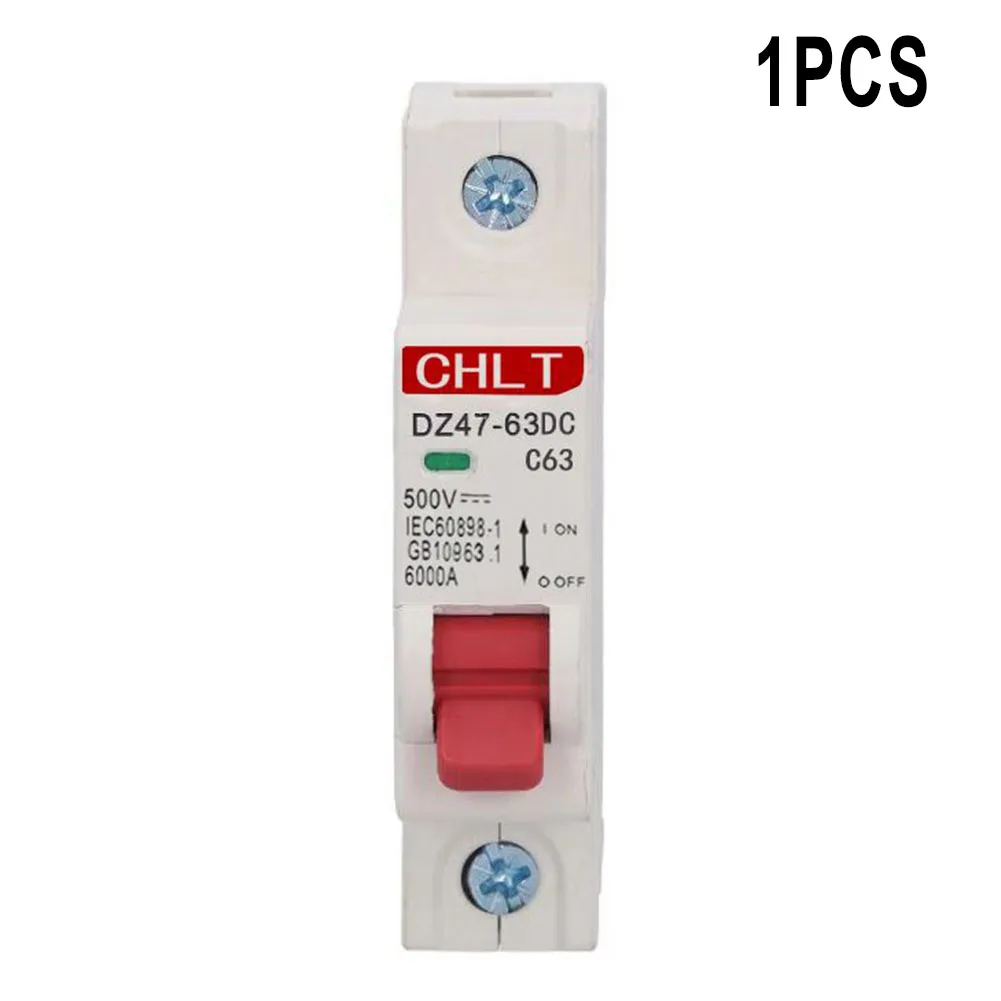 Solar PV Breaker Circuit Breaker Outdoors 1 Pole 1PCS 63A ABS/Plastic Accessories Charging/Power DC 500V Form C