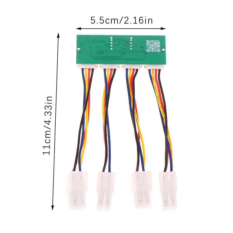 S19 S21 Fan Spoofer Dummer 12V 4-in-1 Square 4Pin Fan Simulator Emulator Special For Antminer S21 S19kpro T21 KS5 KS5pro