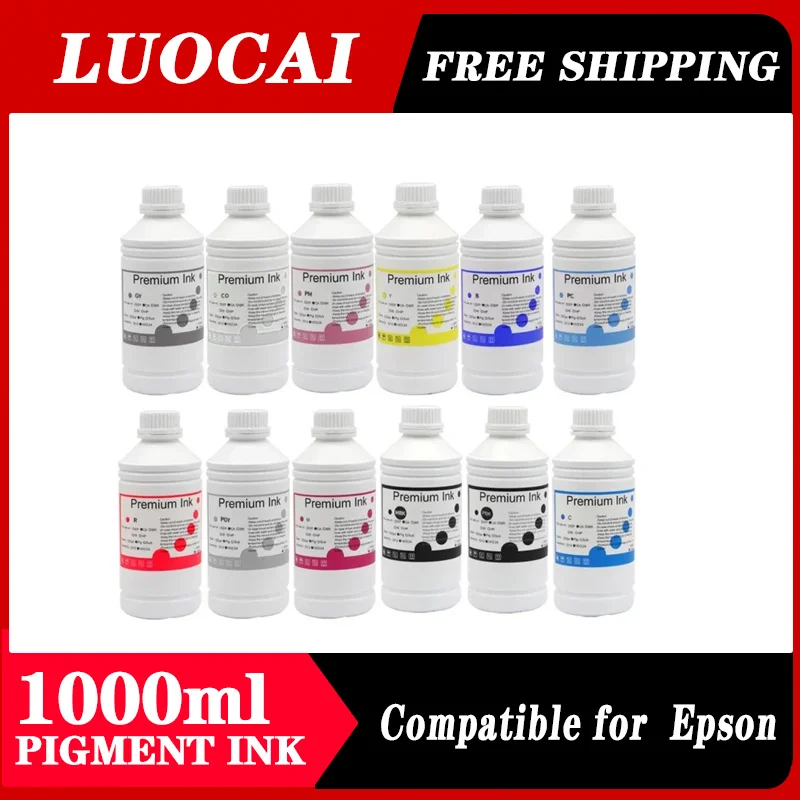 1000ML Waterproof Pigment Ink For Epson P6000 P7000 P8000 P9000 P6080 P7080 P8080 P9080 Inkjet Printer (11 Color Available)