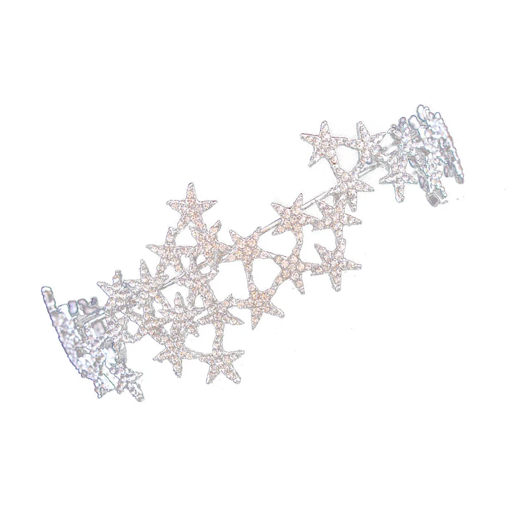 

Crystal Wedding Tiara for Bride Rhinestone Crown Headpiece Women Elegant Sparkling Jewelry Accessory for Engagement Celebration