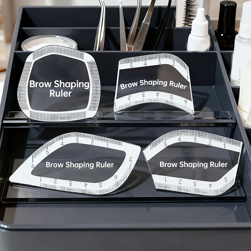 1 قطعة الحاجب رسم الخرائط حاكم الحاجب تشكيل حاكم 1 دقيقة رسم سريع تصميم الحاجب أداة سهلة Microblading تجميل دائم الإستنسل