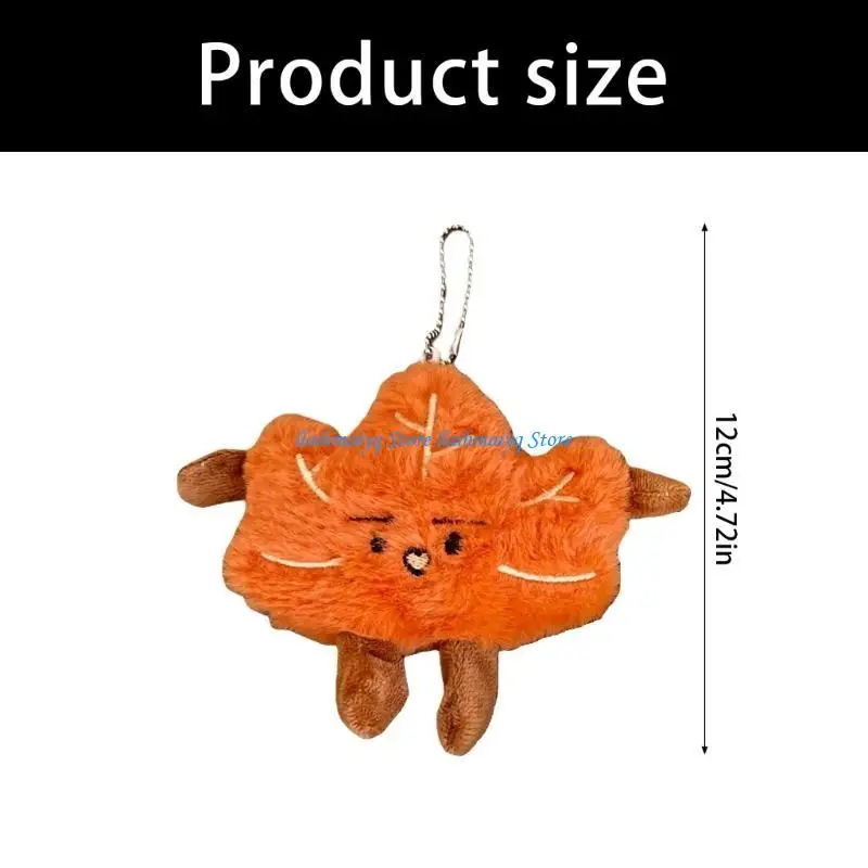 573B حقيبة أوراق قلادة حقيبة سحر أوراق كيرينغ أفخم الملمس مفتاح الملحقات #6