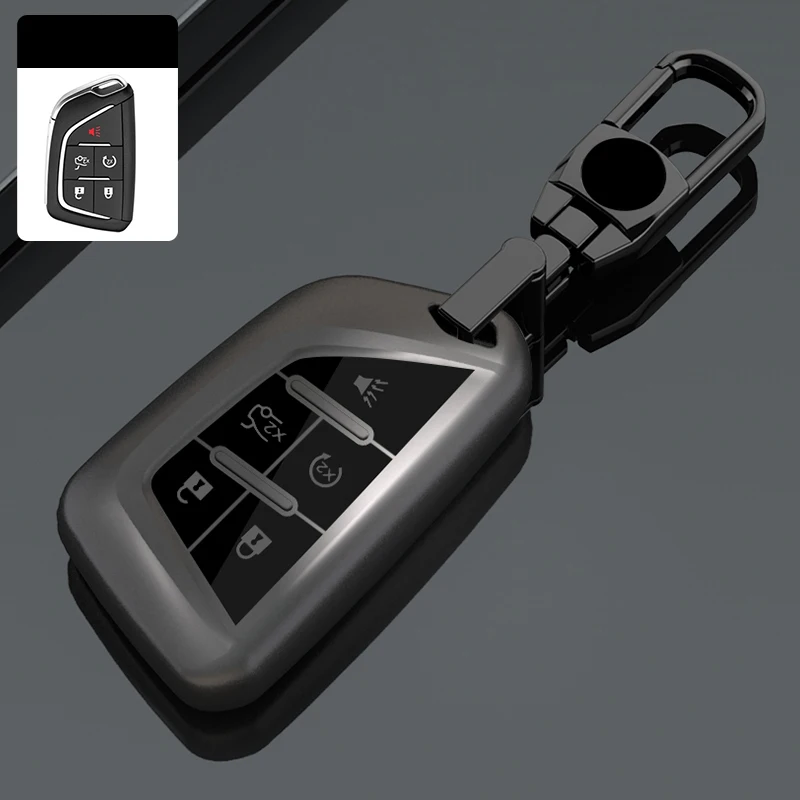 TPU Car Remote Key Cover Case For Cadillac CT4 CT5 CT4-V C8 Corvette 2020 2021 Escalade Car Accessories