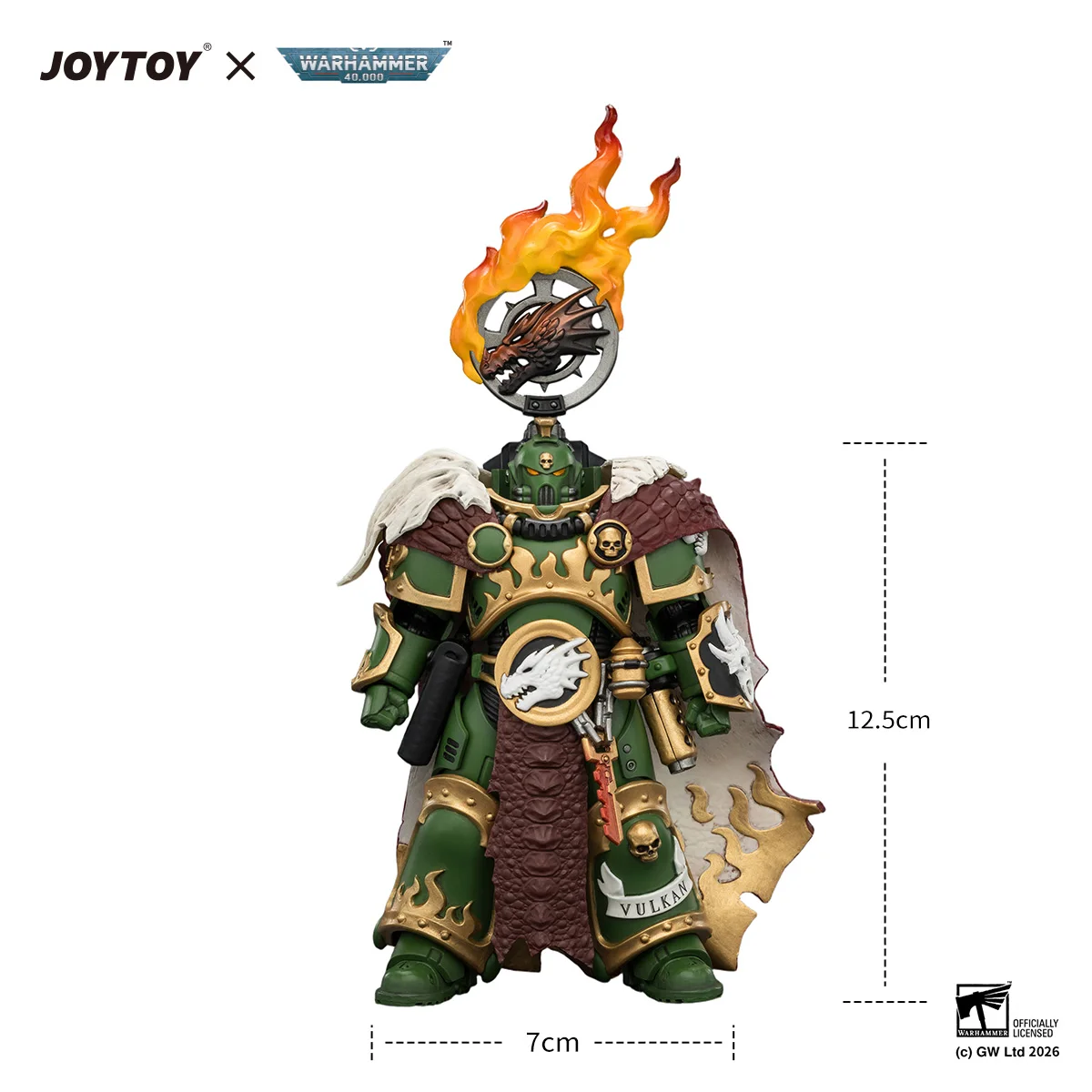 [Pre Order]JOYTOY 1/18 Action Figure Warhammer 40K Salamanders Vulkan He'stan, the Forgefather figure toys view 6