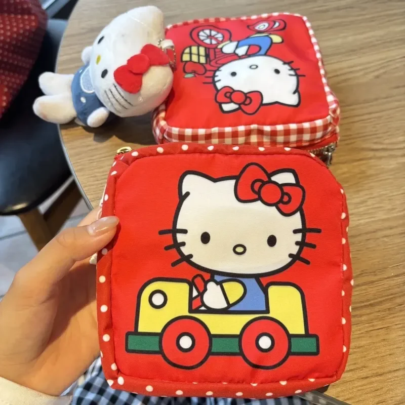 Multifunctional Hellokitty Storage Bag Polaroid/Sanitary Napkin/Change/Id/Makeup Multifunctional Storage Bag Girl Birthday Gifts
