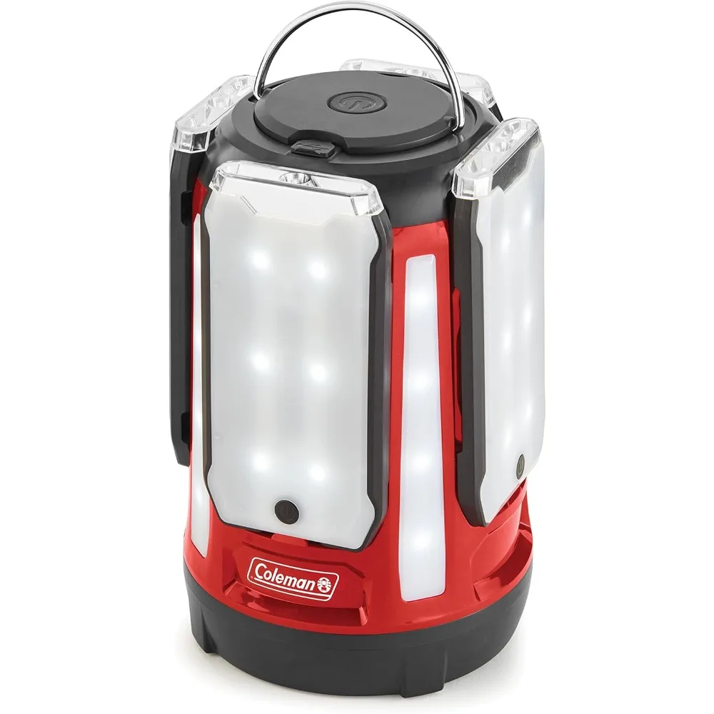 

Multi-Panel Rechargeable LED Lantern, Water-Resistant Lantern with Removable Magnetic Light Panels, Built-In Flashlight,