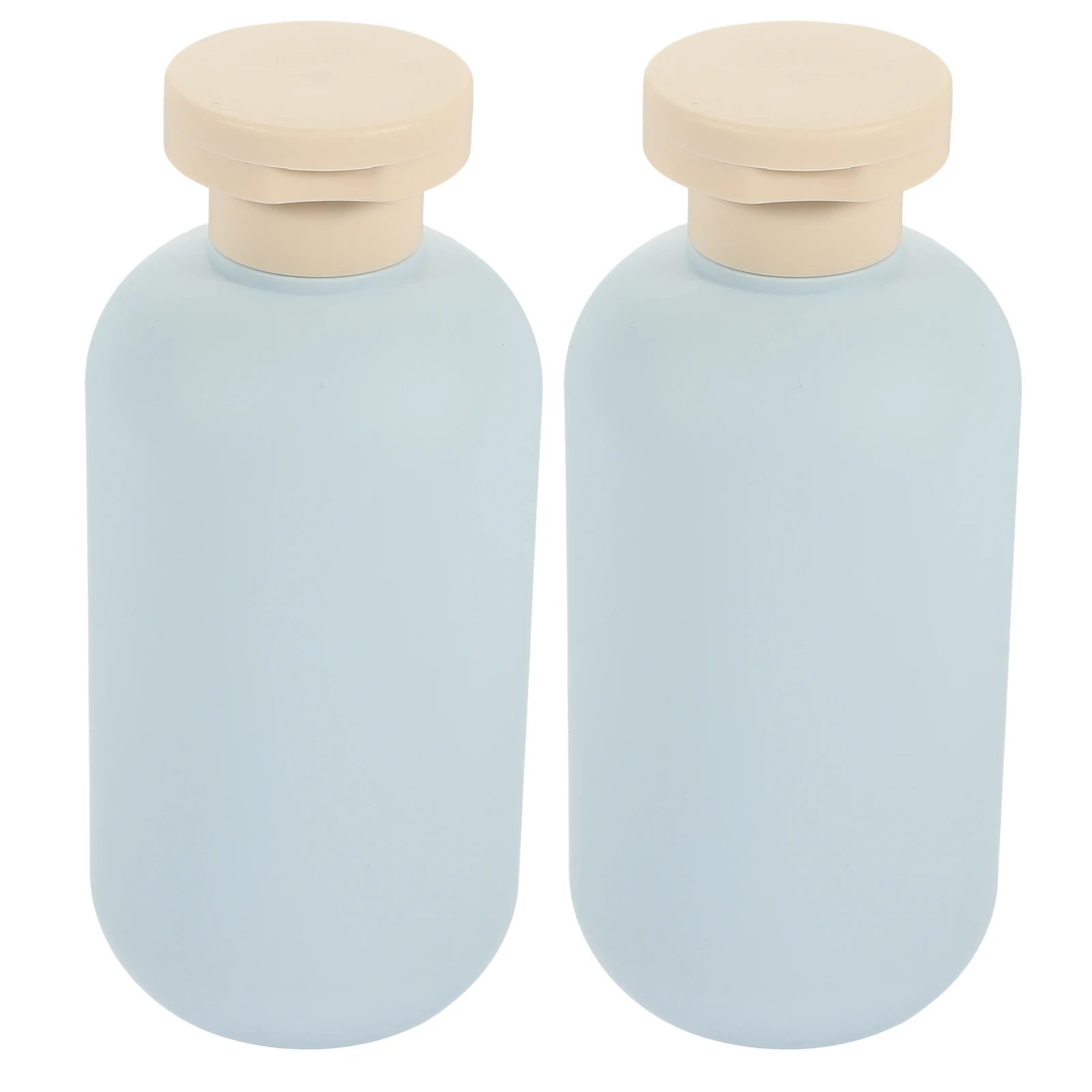 

2pcs Flip Cap Shampoo Bottles Empty Plastic Travel Squeeze Bottles For Lotion Shampoo Refillable Toiletry Containers Lightweight