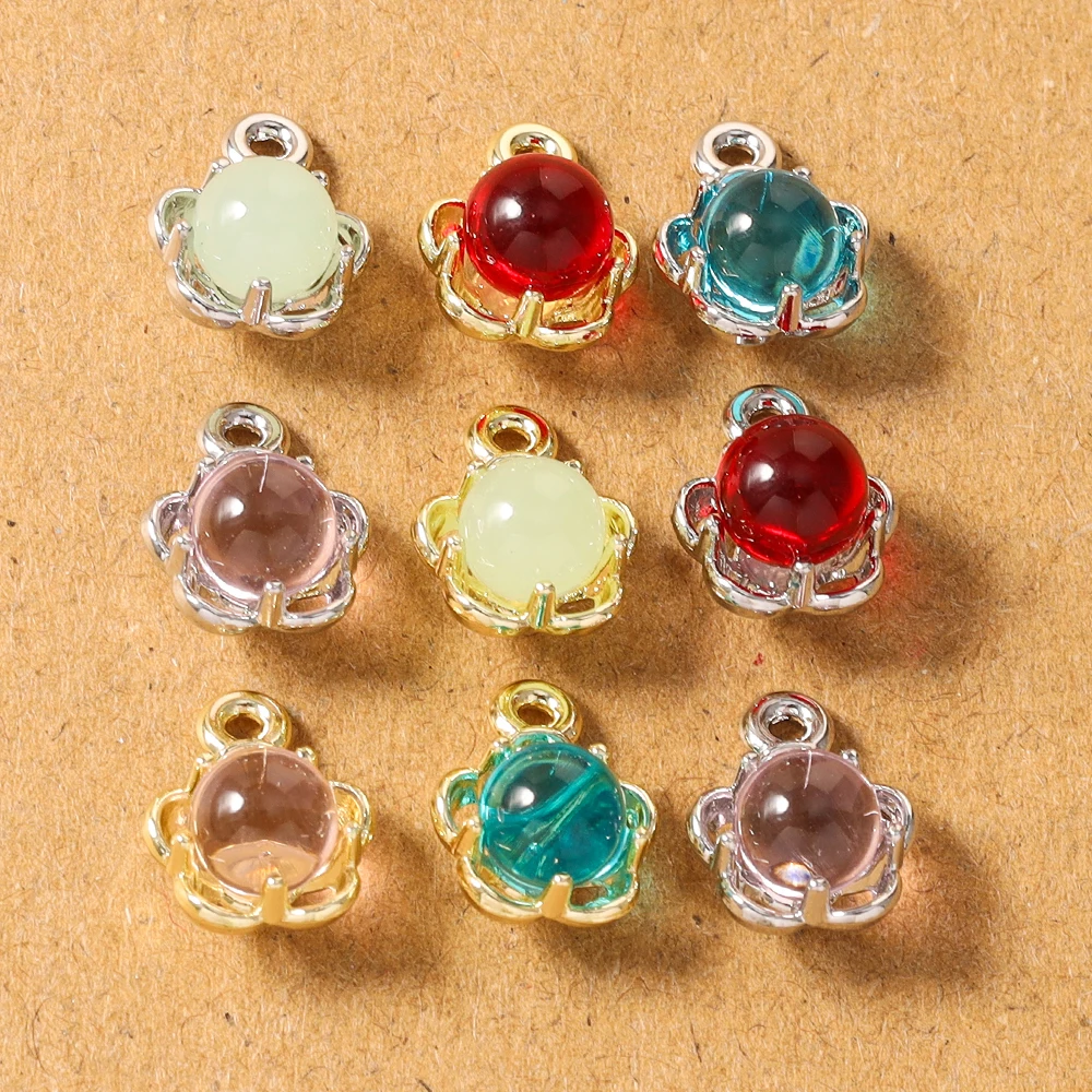 

5pcs Gemstone Opal Charms Pendants for Jewelry Making Necklace Earrings Bracelet DIY Handmade Accessories Supplies