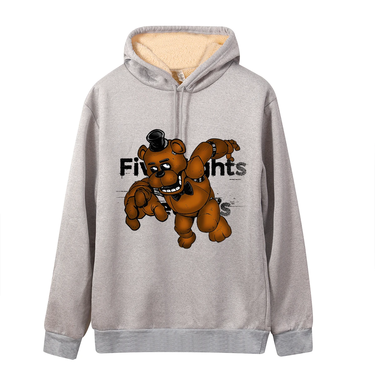 خمس ليال في فريدي هوديس أنيمي FNAF بلوفرات شتوية برقبة دائرية بلوزات عصرية بأكمام طويلة ملابس للكبار هدية #5