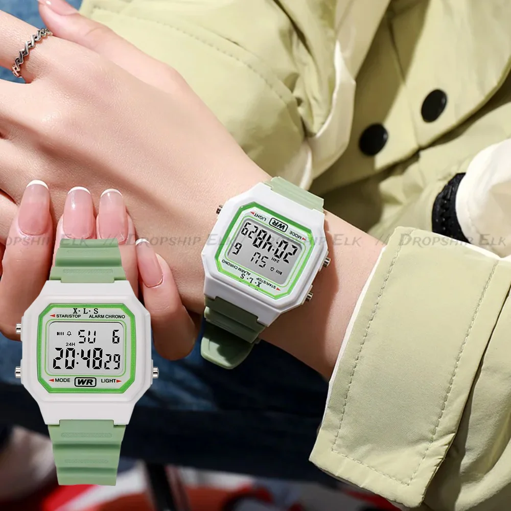 

Новые детские светодиодные цифровые часы, студенческие многофункциональные спортивные часы на открытом воздухе, минималистичные мужские и женские электронные часы