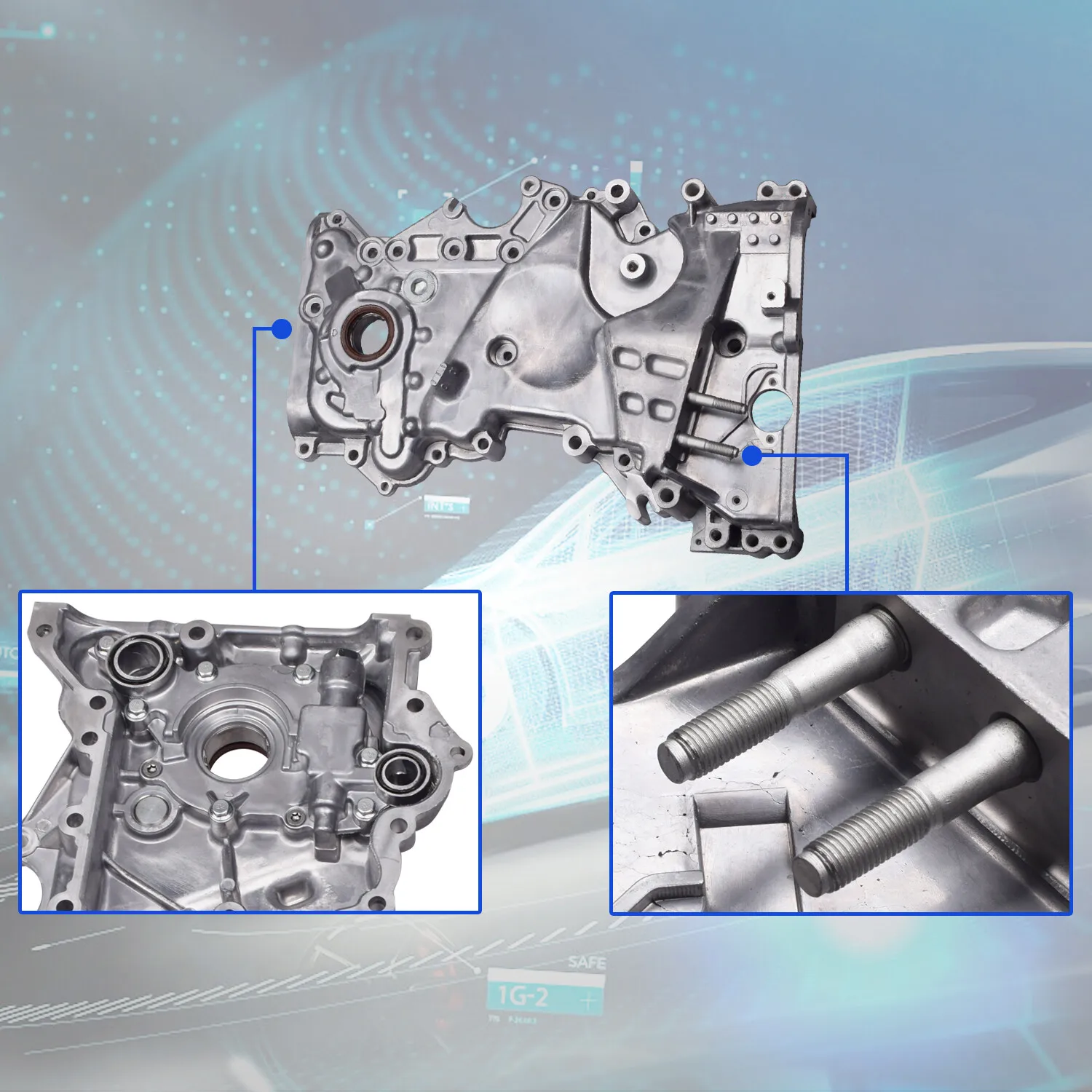 213502E740 Hoge Kwaliteit Timing Cover Motoroliepomp Voor 2017-2018 Hyundai Elantra 2.0L 1999CC 122CU Sliver IM-1018