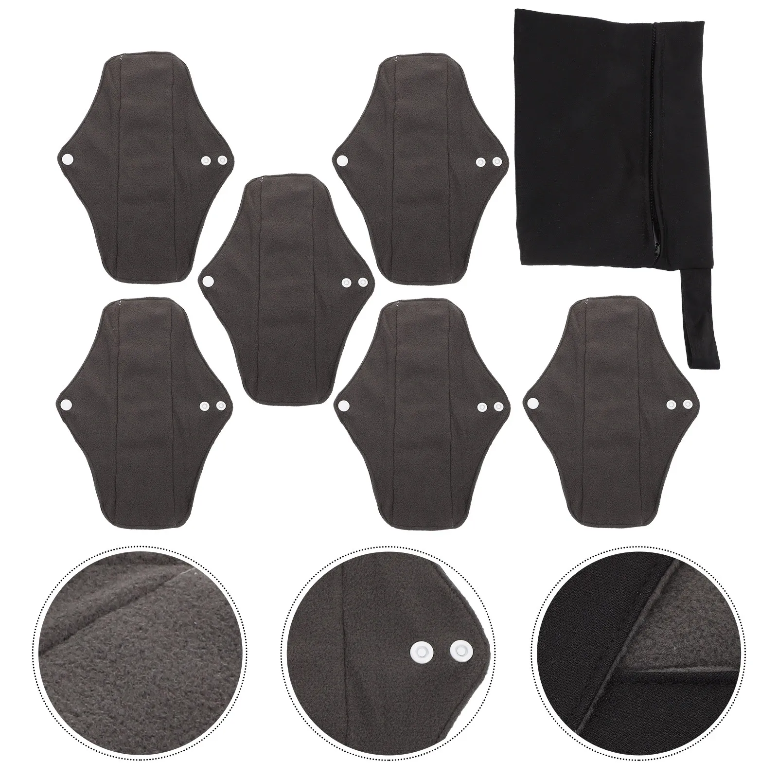 

Набор моющихся многоразовых гигиенических прокладок для женщин: дышащие, комфортные, с высокой впитываемостью, защита от протеканий, легко использовать