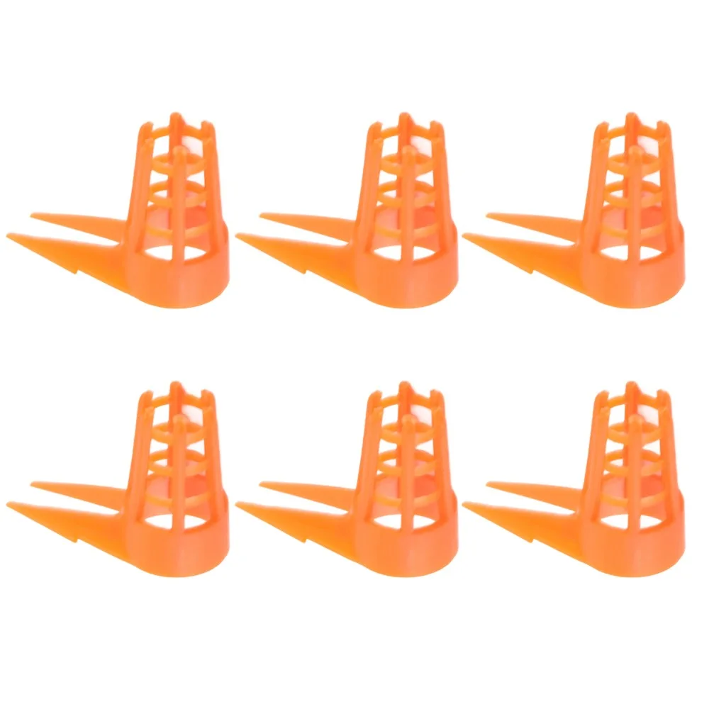 20pcs Plastic Queen Bee Cages Ventilated Small Size Bee Cells Cover Lightweight Uneven Grid Design Protective Bee Cage